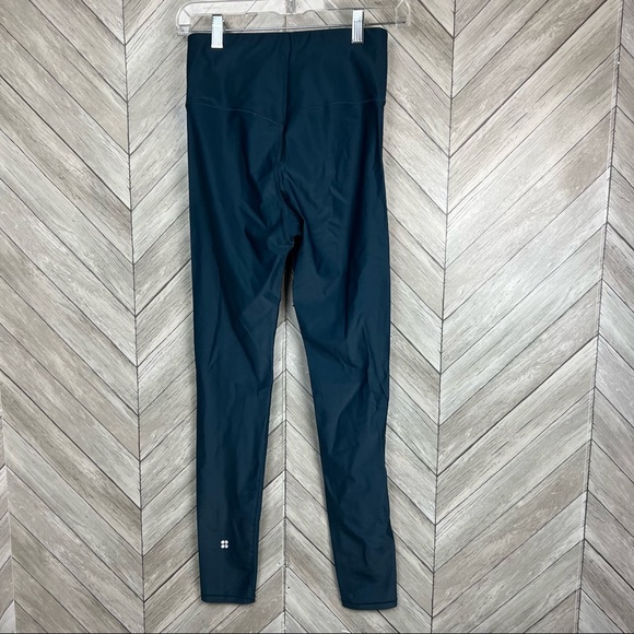 Sweaty Betty High Shine rise waist full Length leggings Teal Blue new S small - Picture 6 of 10